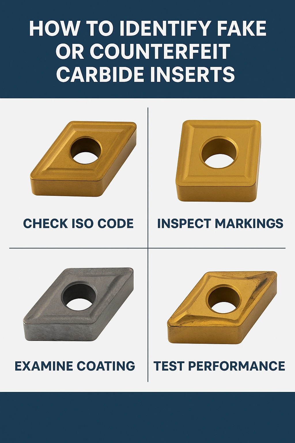 How to Identify Fake or Counterfeit Carbide Inserts