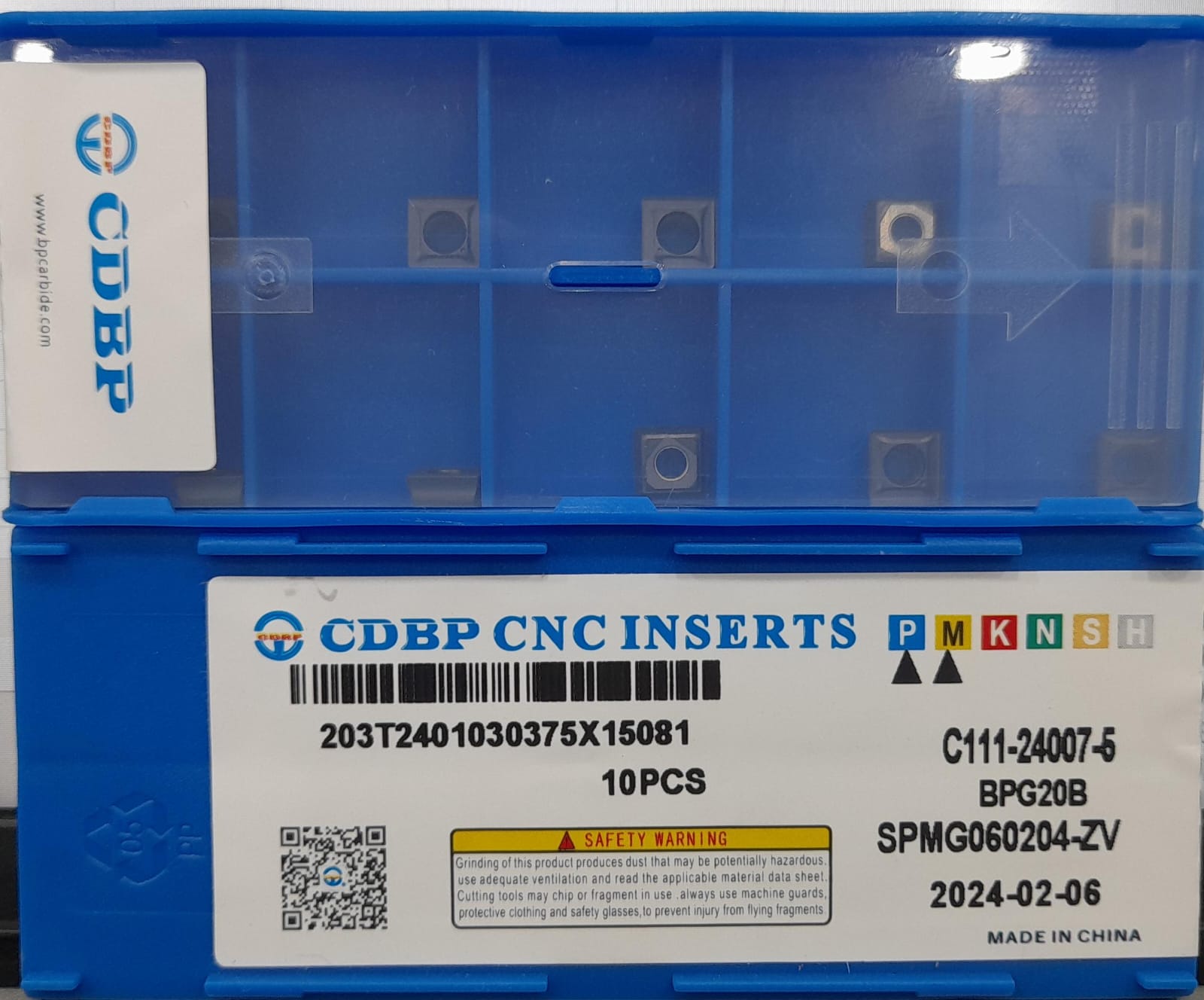 CDBP SPMG 060204 ZV BPG20B Carbide Insert | CNC Tools Depot | CNC