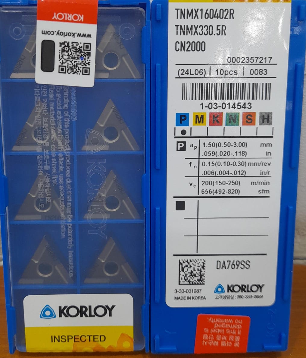 Korloy TNMX160402R CN2000