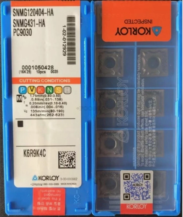 Korloy SNMG120404-HA PC9030