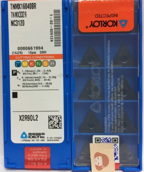 Korloy TNMX160408R NC3120