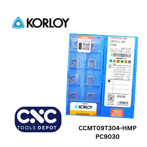 Korloy CCMT09T304 HMP PC9030