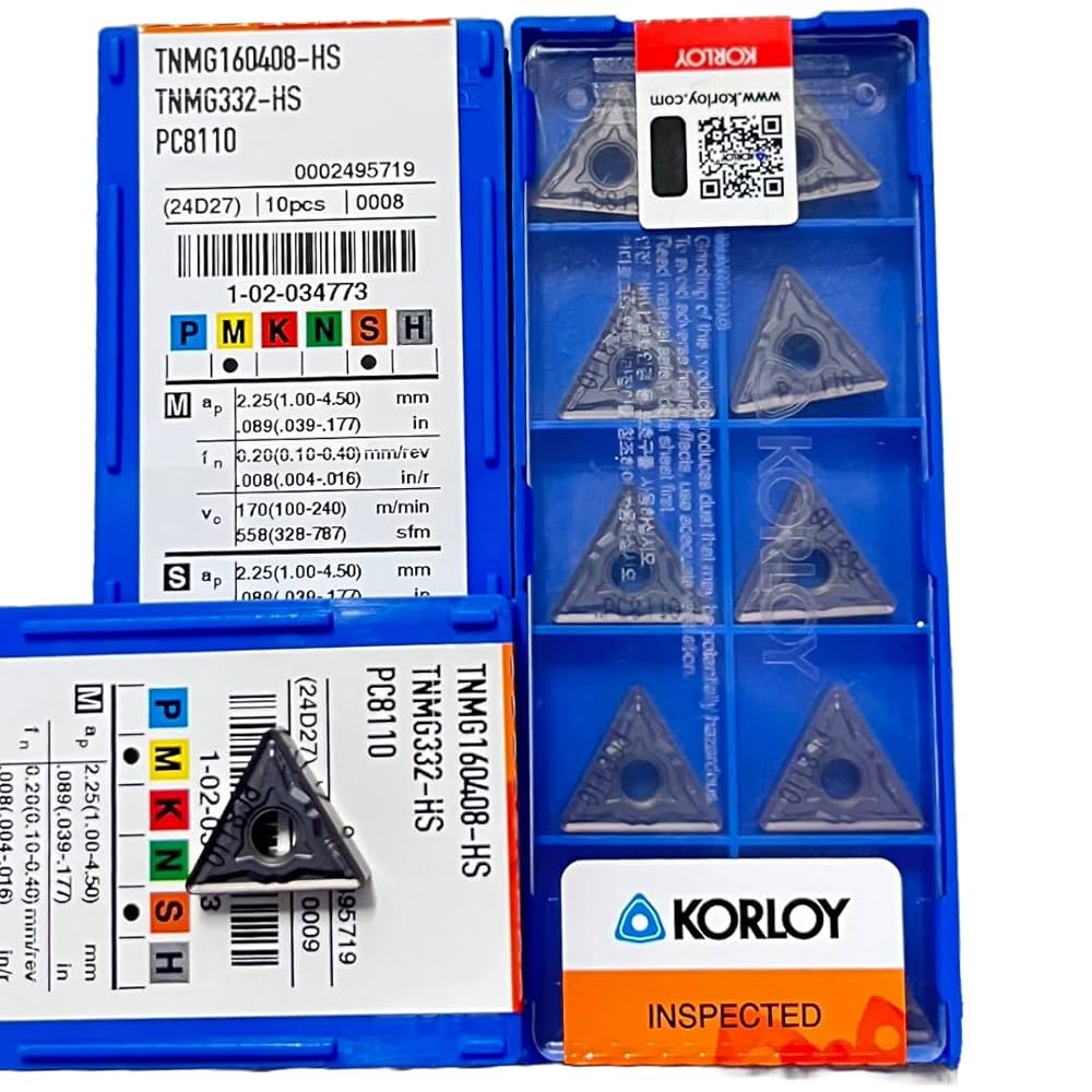 Korloy TNMG160408-HS PC8110 Carbide Insert | CNC Tools Depot | CNC