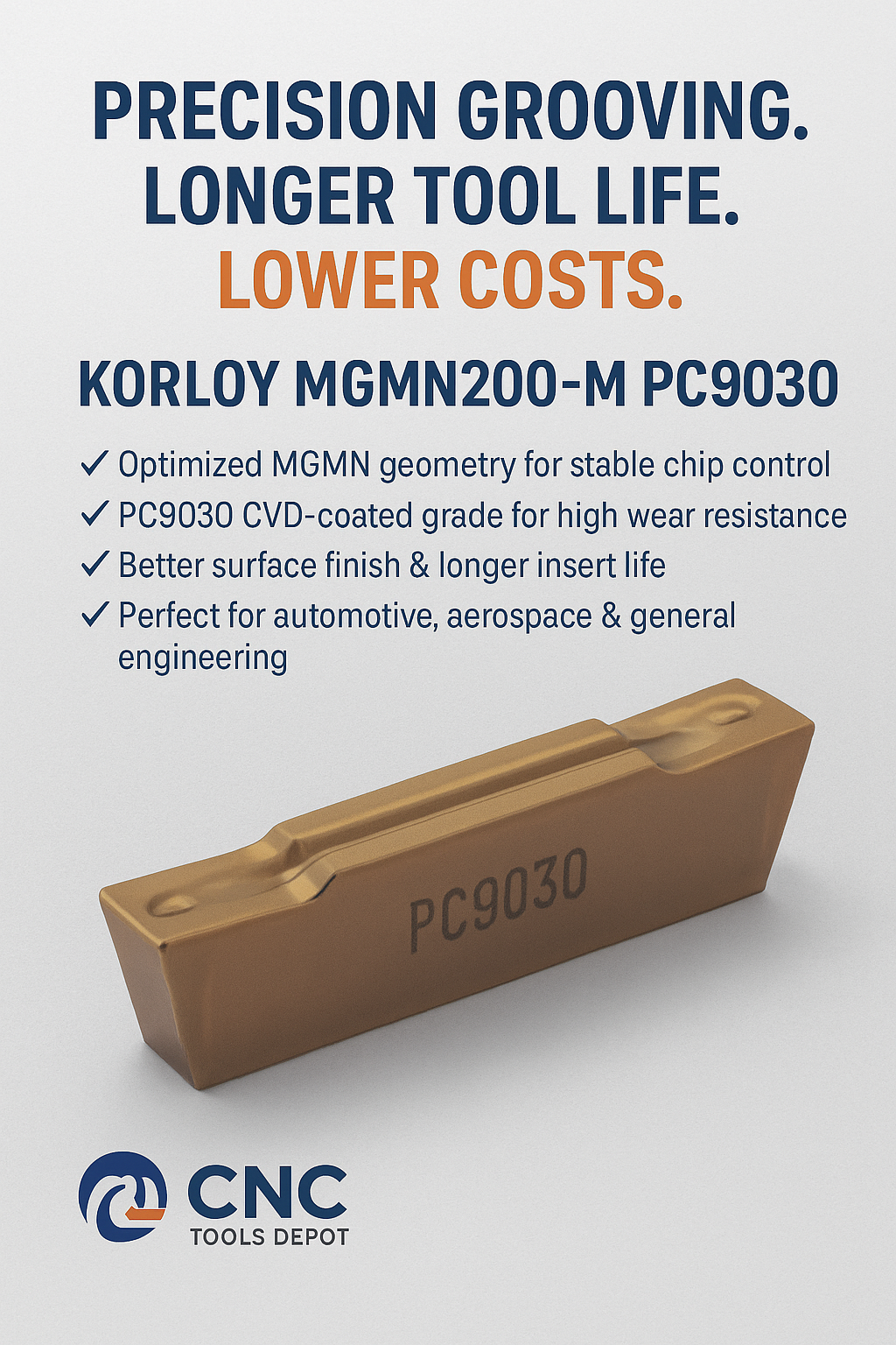 Korloy MGMN200-M PC9030