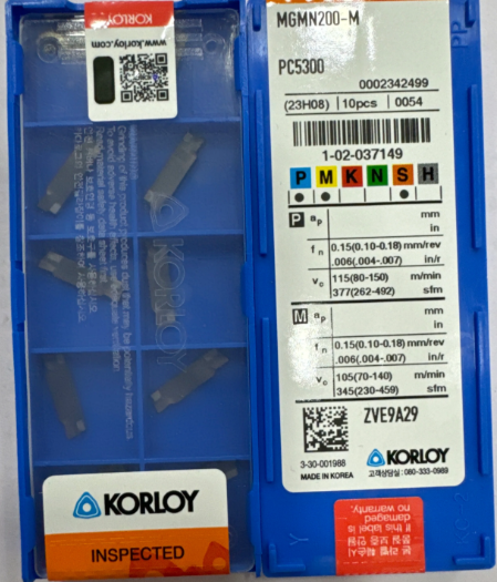 Korloy MGMN200-M PC5300